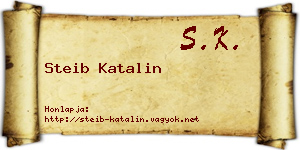 Steib Katalin névjegykártya