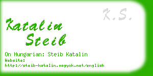 katalin steib business card